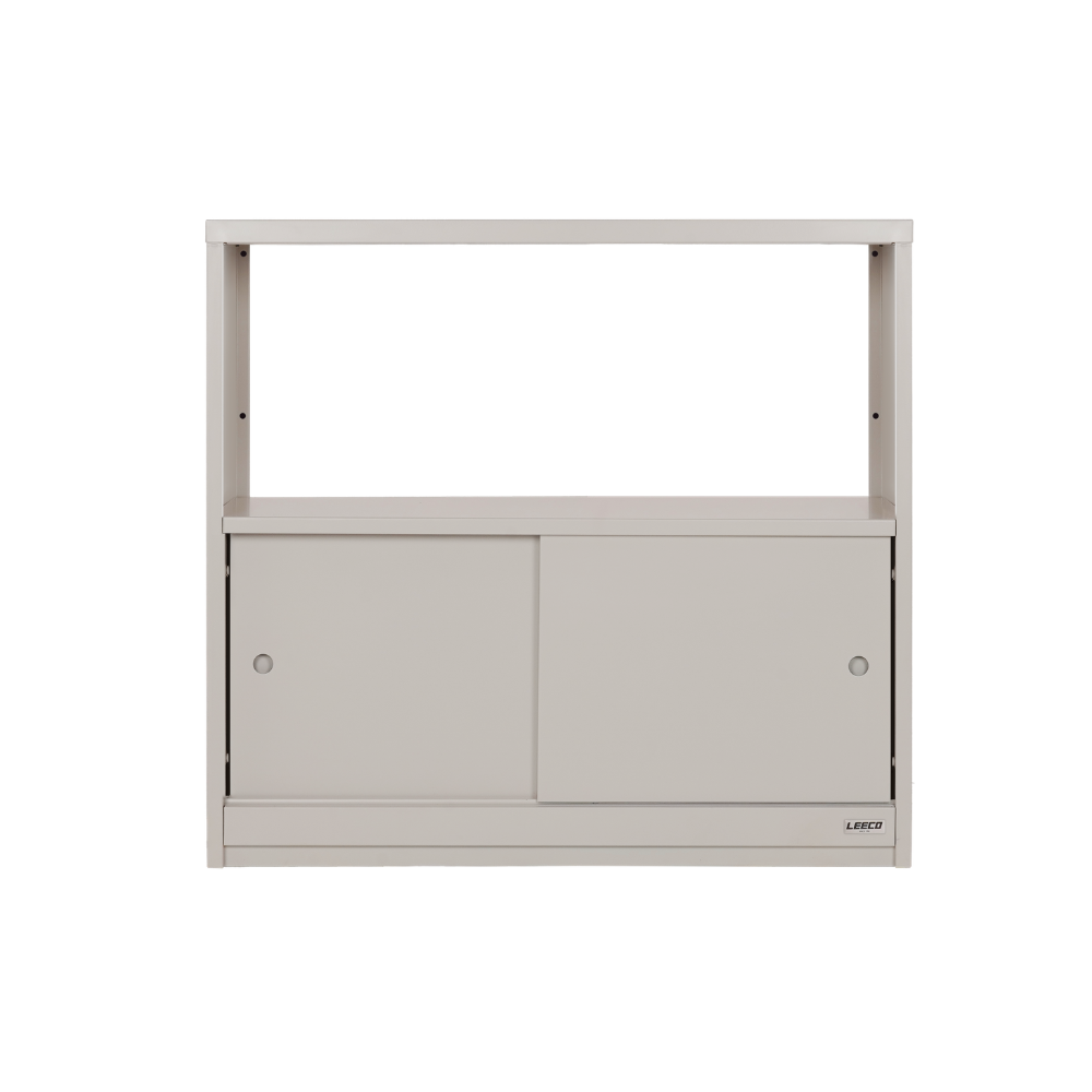 ตู้ชั้นวางทรงเตี้ย LEECO 90 ซม. LC01-C MARBLE WHITE_0